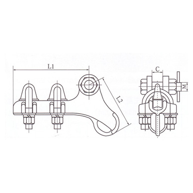 Bolted aluminum alloy tension clamp